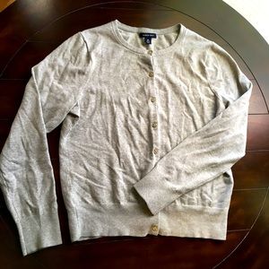 Land’s End - Women’s Gray Button Up Sweater